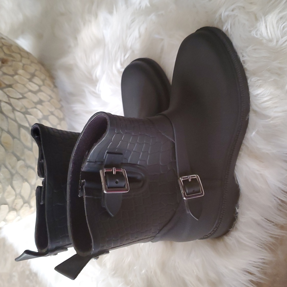 Sam Edelman keigan moto style rubber rain boots size 8.5 - Picture 11 of 12